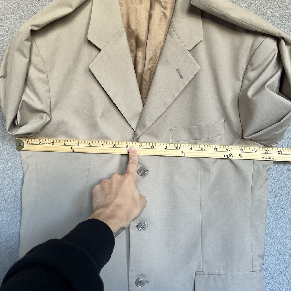 Brooks Brothers Blazer Mens 40R Brown Suit Coat Unstructured Brookscool Poplin - Picture 10 of 16